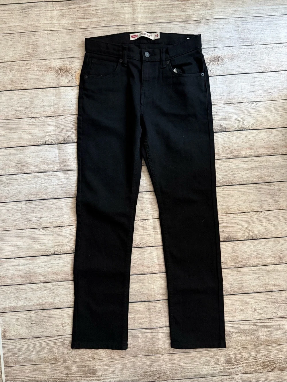 Levi's Boys Black Jeans and Gray Jogger Pants Lot.
